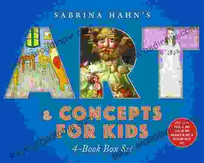 123s Of Art: Sabrina Hahn Art Concepts For Kids Book Cover Featuring Colorful Illustrations And A Child Painting 123s Of Art (Sabrina Hahn S Art Concepts For Kids)