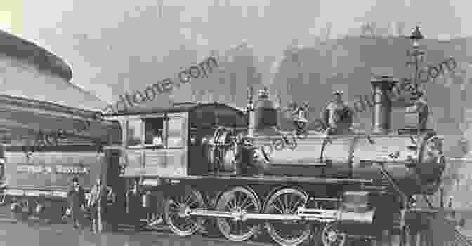 A Black And White Photograph Of An Early Steam Locomotive, With A Tall Smokestack And A Wooden Cab, Pulling A Train Of Freight Cars. American Locomotives In Historic Photographs: 1858 To 1949 (Dover Transportation)