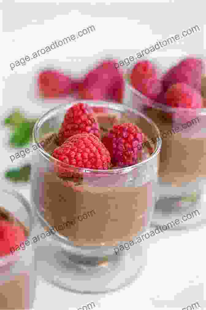 A Photo Of A Chocolate Mousse. Plant Based Cookbook With 30 Minute For Everyone: Easy Recipes With No Salt Oil Or Refined Sugar