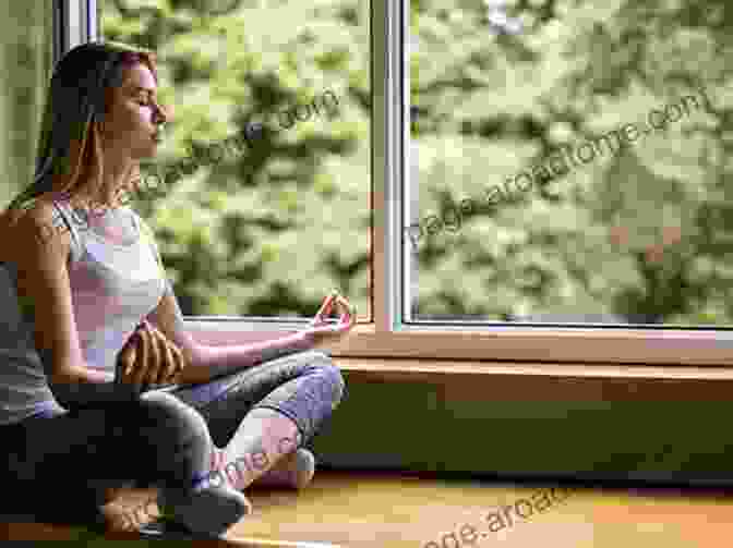 A Serene Woman Practicing Deep Breathing Exercises, Surrounded By Calming Elements. Being Empowered For A Healthy Heart: A Personal Guide To Taking Control Of Your Health While Living With Chronic Conditions