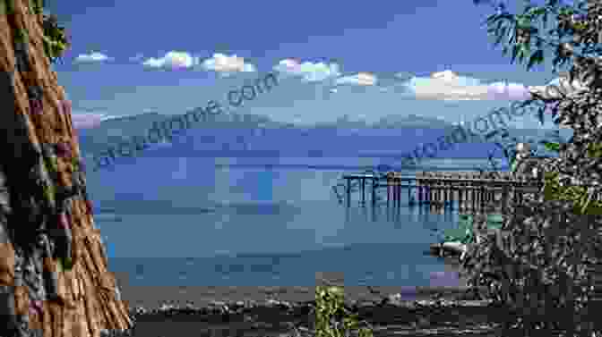 A Tranquil Image Of Sugar Pine Point State Park, With Its Sandy Beach And Towering Pines. Lake Tahoe Peter Goin