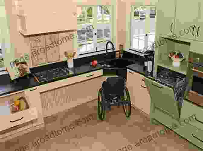 Accessible Kitchen With Lowered Countertops And Pull Out Shelves The Illustrated Guide To Assistive Technology Devices: Tools And Gadgets For Living Independently