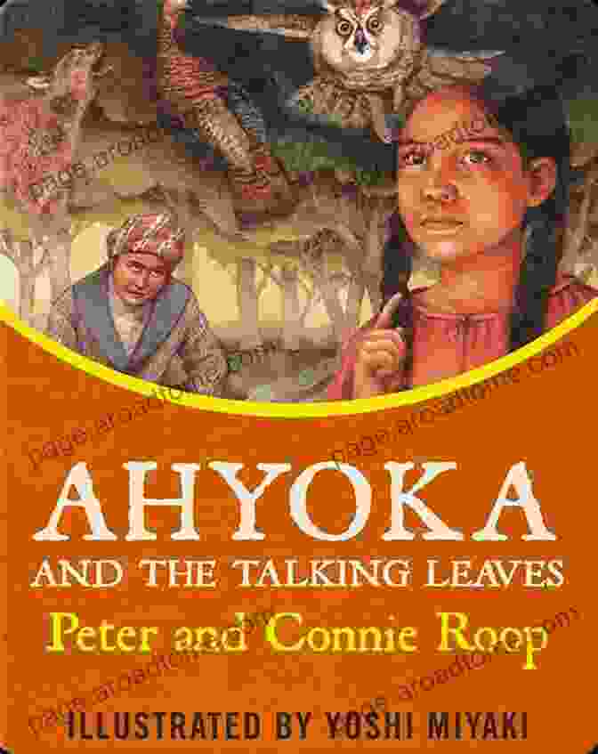 Ahyoka And The Talking Leaves Book Cover Featuring A Young Girl Surrounded By Lush Rainforest Plants With Talking Leaves Ahyoka And The Talking Leaves