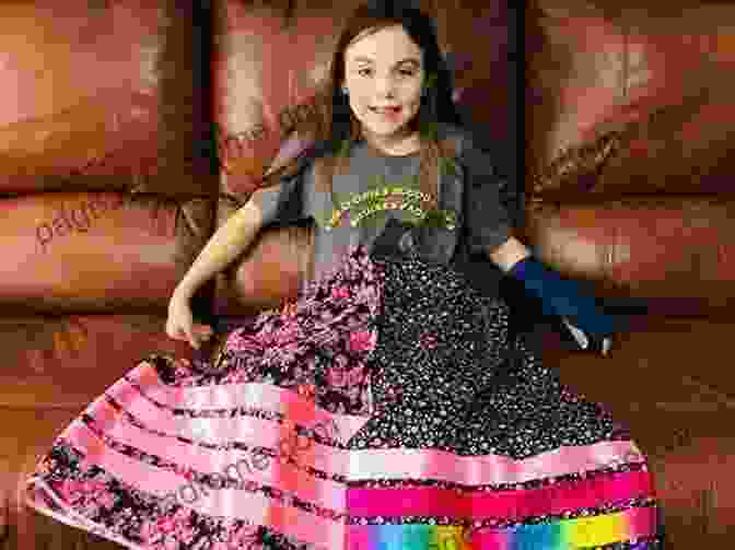 Allie, A Young Girl, Wearing A Ribbon Skirt. My Ribbon Skirts Shelly Vivian