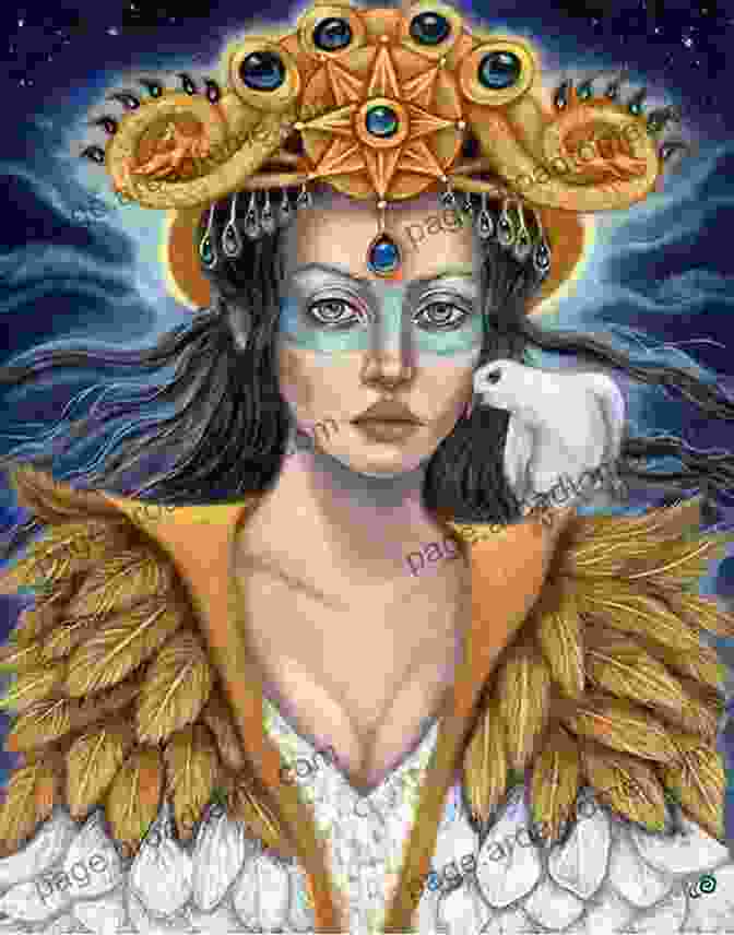 An Illustration Of Ishtar, The Goddess Of Love And Fertility, Holding A Star In Her Hand. Pagan Portals Ishtar And Ereshkigal: The Daughters Of Sin