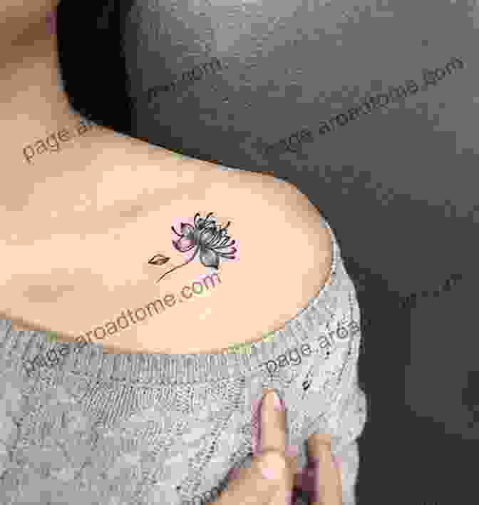 Delicate Tattoo Of A Lotus Flower On A Woman's Shoulder Skin Art Magazine Issue 178