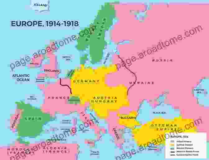 Europe In 1914, On The Eve Of World War I Mapping The First World War: The Great War Through Maps From 1914 1918