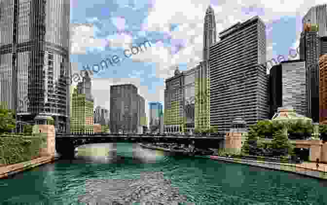 Panoramic View Of The Chicago Skyline With Its Numerous Bridges Spanning The Chicago River Chicago River Bridges Patrick T McBriarty