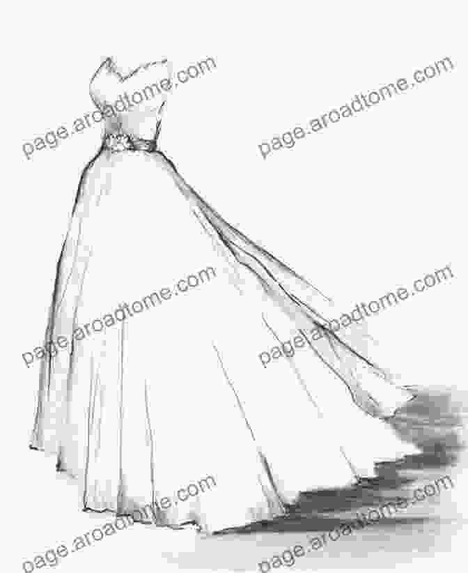 Sketch Of A Model In A Flowing Gown, Rendered In Delicate Pencil Strokes The Essential Concepts In Fashion: 1