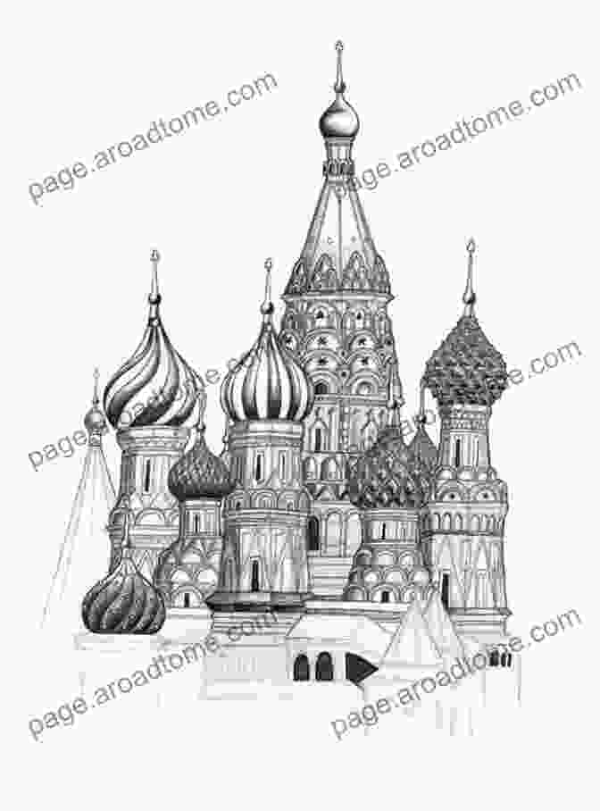 Sketch Of St. Basil's Cathedral In Moscow Russia France Urban Sketching Artbook: Evgeny Bondarenko Art (Evgeny Bondarenko Urban Sketch Artbook 1)