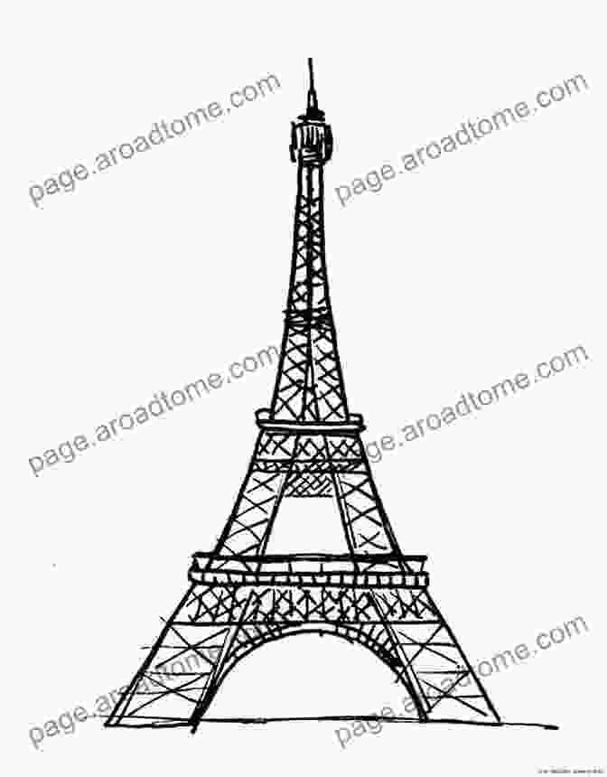 Sketch Of The Eiffel Tower In Paris Russia France Urban Sketching Artbook: Evgeny Bondarenko Art (Evgeny Bondarenko Urban Sketch Artbook 1)