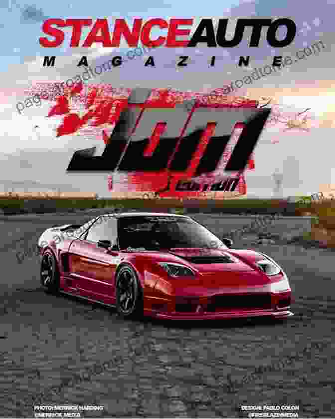 Stance Auto Magazine JDM Edition Cover, Showcasing A Modified Honda Civic Type R With Aggressive Stance And Vibrant Body Graphics Stance Auto Magazine JDM Edition