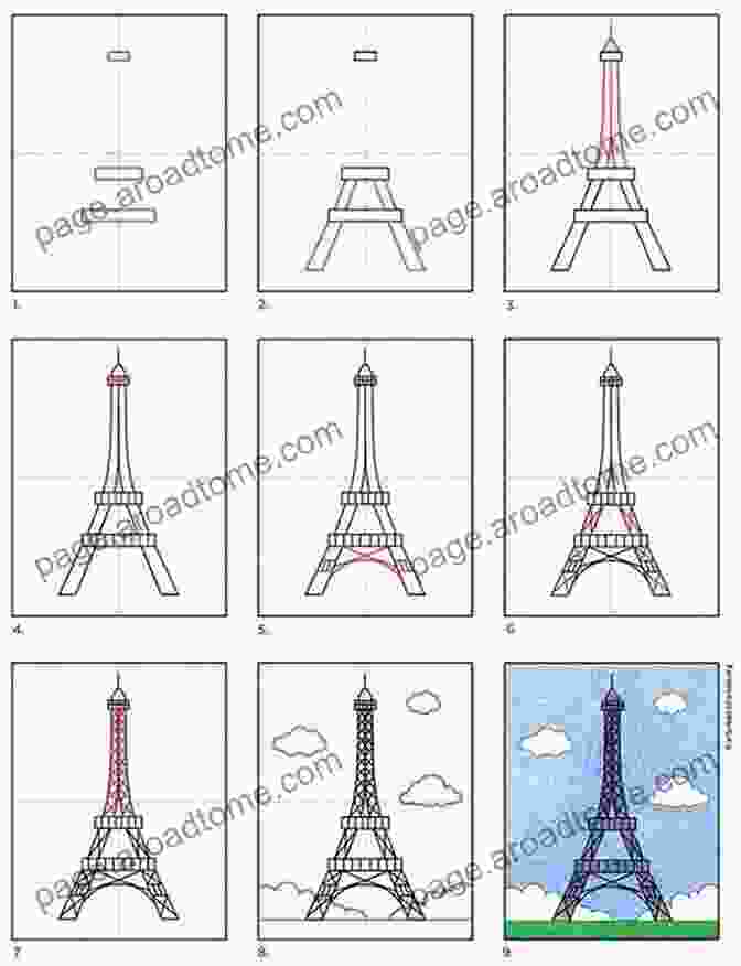 Step By Step Drawing Of The Eiffel Tower How To Draw Landmarks And Architecture : How To Draw Buildings Architecture