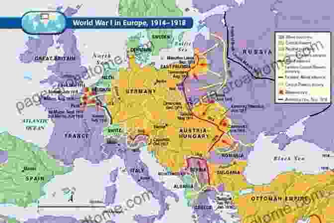 World Map Showing The Extent Of World War I In 1918 Mapping The First World War: The Great War Through Maps From 1914 1918