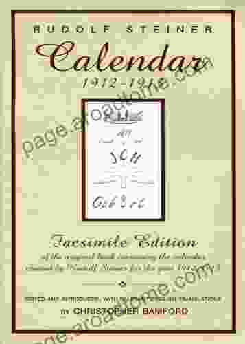 Calendar 1912 1913 Rudolf Steiner